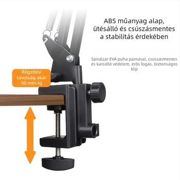Lazy bracket – alumínium ötvözet tablet-tartó, ágyhoz és íróasztalhoz, univerzális stílus, kompatibil iPad/tablet
