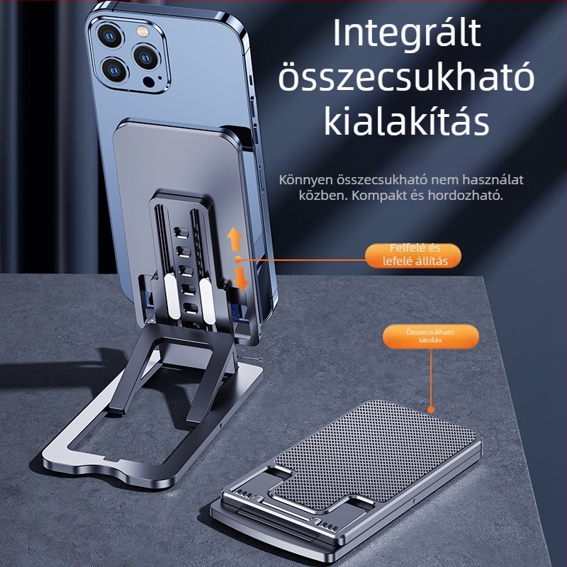 Asztali állvány mobiltelefonok és tabletekhez, ötvözet, univerzális tervezés, testreszabható, Semida sheng