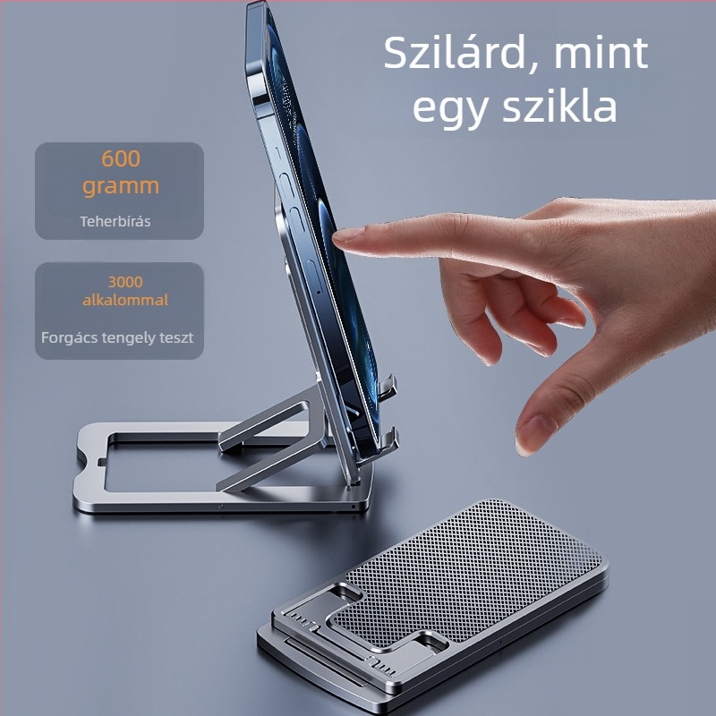 Asztali állvány mobiltelefonok és tabletekhez, ötvözet, univerzális tervezés, testreszabható, Semida sheng