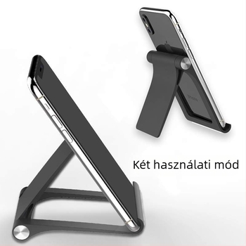 Asztali tartó mobiltelefonokra és tabletekre — univerzális stílus, műanyag, modell ZM-7
