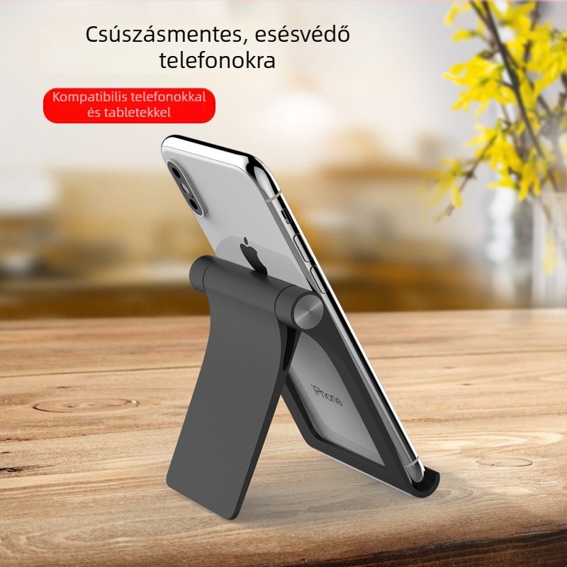 Asztali tartó mobiltelefonokra és tabletekre — univerzális stílus, műanyag, modell ZM-7