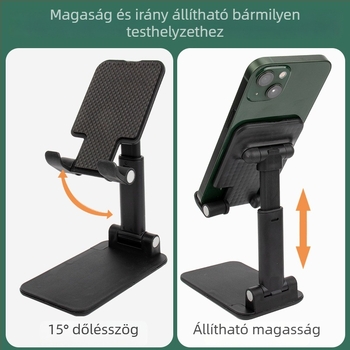 Telefon- és tabletához készült lazy bracket állvány — SX, műanyag, univerzális, testreszabható