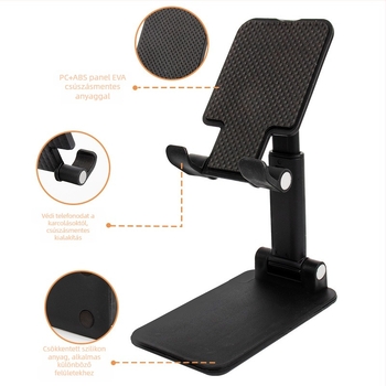 Telefon- és tabletához készült lazy bracket állvány — SX, műanyag, univerzális, testreszabható