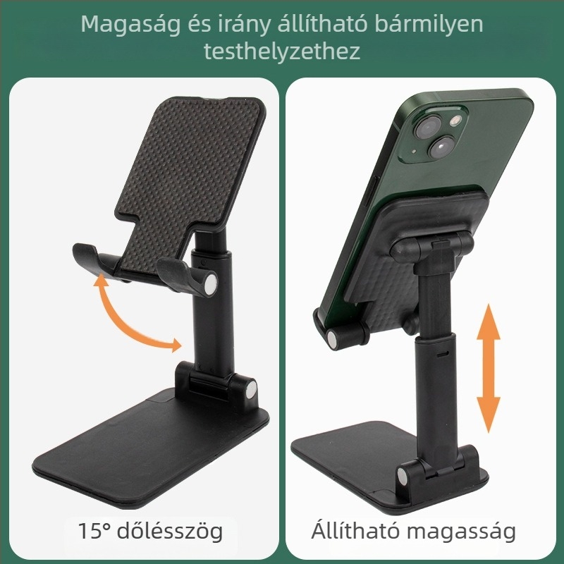 Telefon- és tabletához készült lazy bracket állvány — SX, műanyag, univerzális, testreszabható
