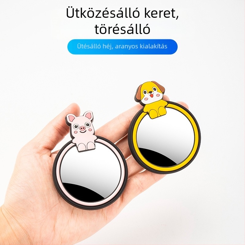 Bevis autó hátsó tükör, 360°-os állítás, széles látómező, vákuumos rögzítés