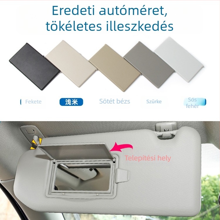 Smink tükör napellenző fedél Peugeot 308S/408/508/4008/3008, világítás nélkül, snap-on szerelés