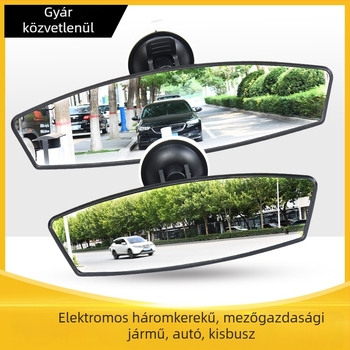 Széles látószögű visszapillantó tükör erős vákuumos rögzítéssel beltéri használatra – segéd hátrameneti tükör