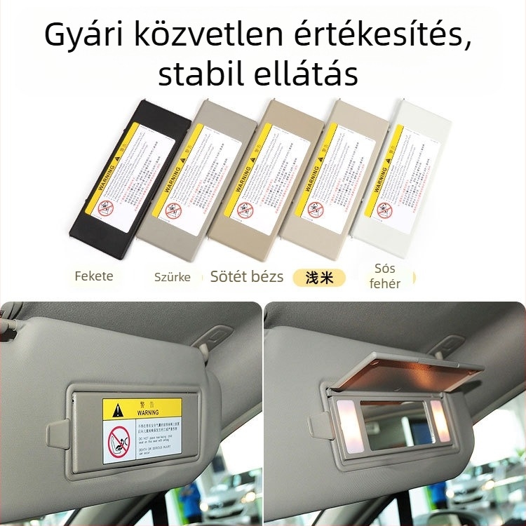 Oukachi kozmetikai tükör napellenző fedélhez – Snap-on rögzítés, kompatibilis Peugeot 4008/5008/508L/308S és Citroën Tianyi C5