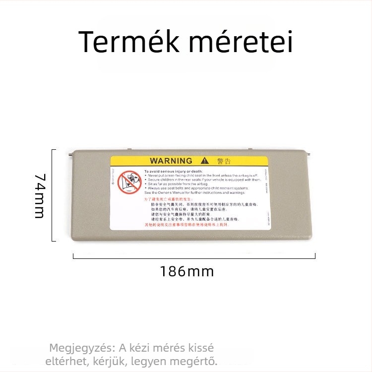 Oukachi kozmetikai tükör napellenző fedélhez – Snap-on rögzítés, kompatibilis Peugeot 4008/5008/508L/308S és Citroën Tianyi C5