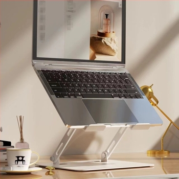 Összecsukható laptop-tartó szénacélból, 10–17,3 hüvelykes készülékekhez, tömeg 1,3 kg, Jiantian