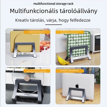 Multifunkciós univerzális állvány telefonhoz, tablethez és számítógéphez, összecsukható, műanyag, modell 03671, Paifan/Oatsbasf