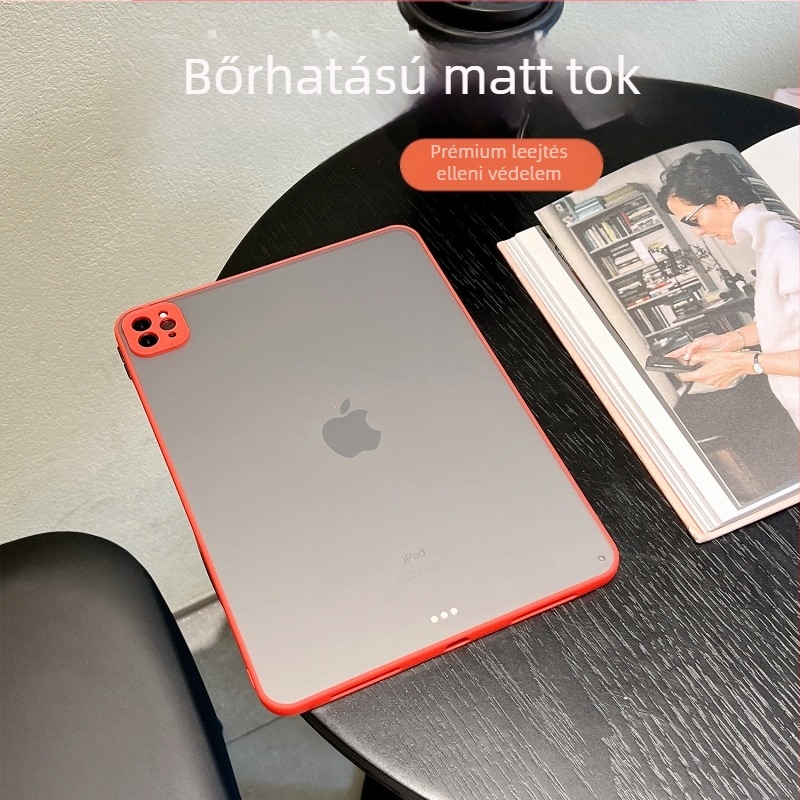 Bőrérzetű védőtok iPad 10.9-hoz, matt felület, ütésálló, teljes védelem