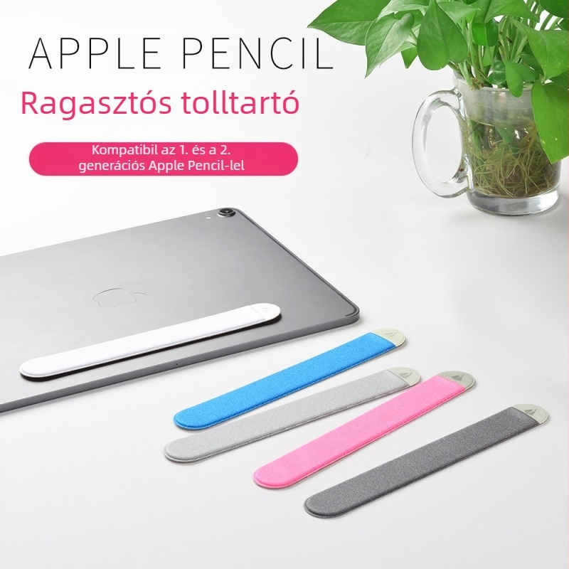 Apple Pencil 2. generációhoz készült tok, plüss szövet, stílus: bőrhatású, egyszerű dizájn, elkészítés: textil, testreszabás támogatott, kompatibil Apple Pencil 2. generációval
