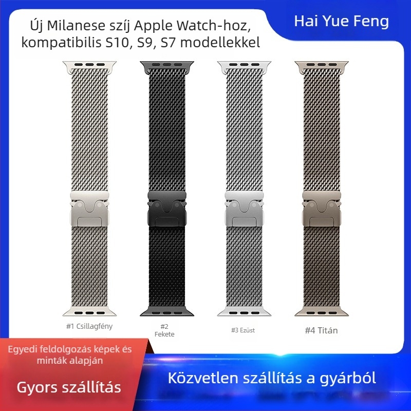 Apple Watch Milanese szíj S10S987 Ultra2 HYF Fém Divat