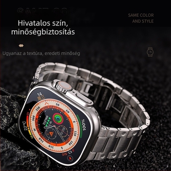 Penghun Apple Watch Ultra rozsdamentes acélból készült fém lánccal rendelkező szíj | Anyagkód: 29990800995 | Stílus: Üzleti | Kompatibilitás: Apple Watch Ultra