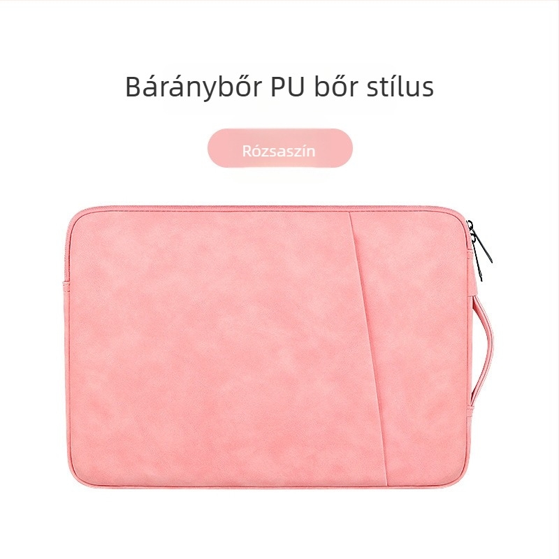 13 hüvelykes laptophoz illő PU bőrhatású belső tok, könnyű védelmet nyújt
