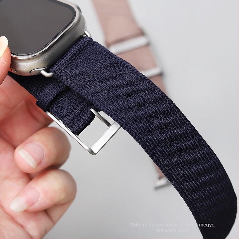 Szőtt tiszta titán Apple Watch Ultra2 szíj, 24 mm, S8, uniszex