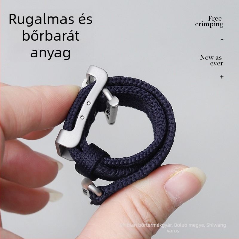 Szőtt tiszta titán Apple Watch Ultra2 szíj, 24 mm, S8, uniszex