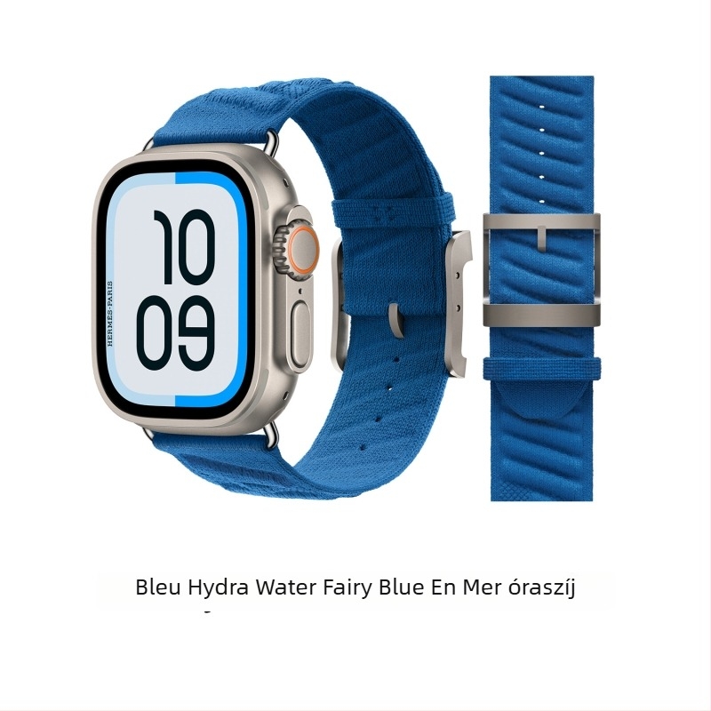 Szőtt tiszta titán Apple Watch Ultra2 szíj, 24 mm, S8, uniszex
