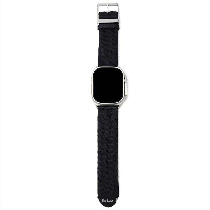 Szőtt tiszta titán Apple Watch Ultra2 szíj, 24 mm, S8, uniszex