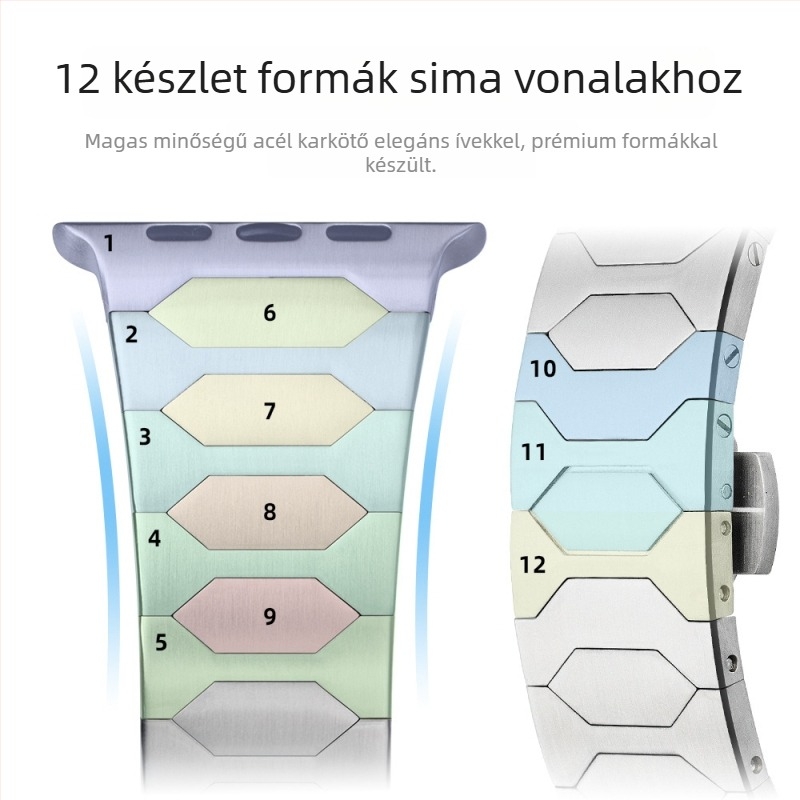 Apple Watch Ultra számára rozsdamentes acél óraszíj – univerzális illeszkedés, Ultra sorozat, egyszerű stílus