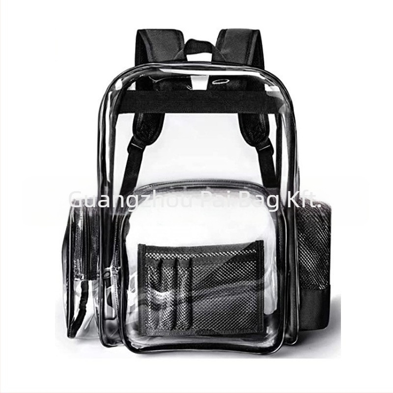 PVC iskolai hátizsák, uniszex, 20-35L, vízálló, 16 hüvelykes laptophoz