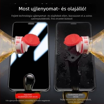 Edzett üveg előlapi védő iPhone 11 Pro Maxhez, teljes képernyő, ütésálló, kékfény-szűrő