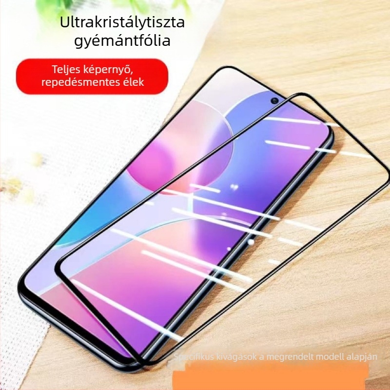 Edzett üveg előlapi védő iPhone 11 Pro Maxhez, teljes képernyő, ütésálló, kékfény-szűrő