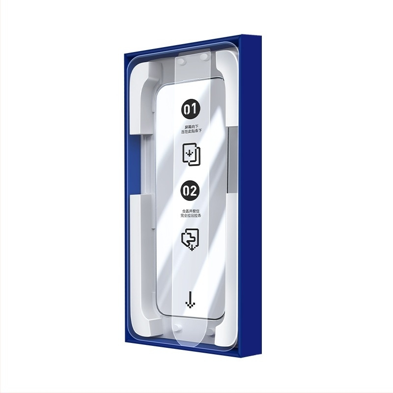 KAAPII Edzett üveg kijelzővédő iPhone 13 Pro Maxhoz – Elülső kijelzővédő, HD tisztaság, Anti‑Peek, Porálló, Ujjlenyomat‑mentes, Ütésálló