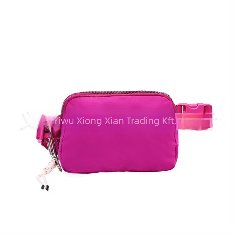 Keresztpántos táska, városi egyszerűség stílus, nejlon külső, 2025 tavasz, cipzáras nyitás, poliészter bélés, belső zsebek telefonhoz, személyi igazolványhoz és kamerához