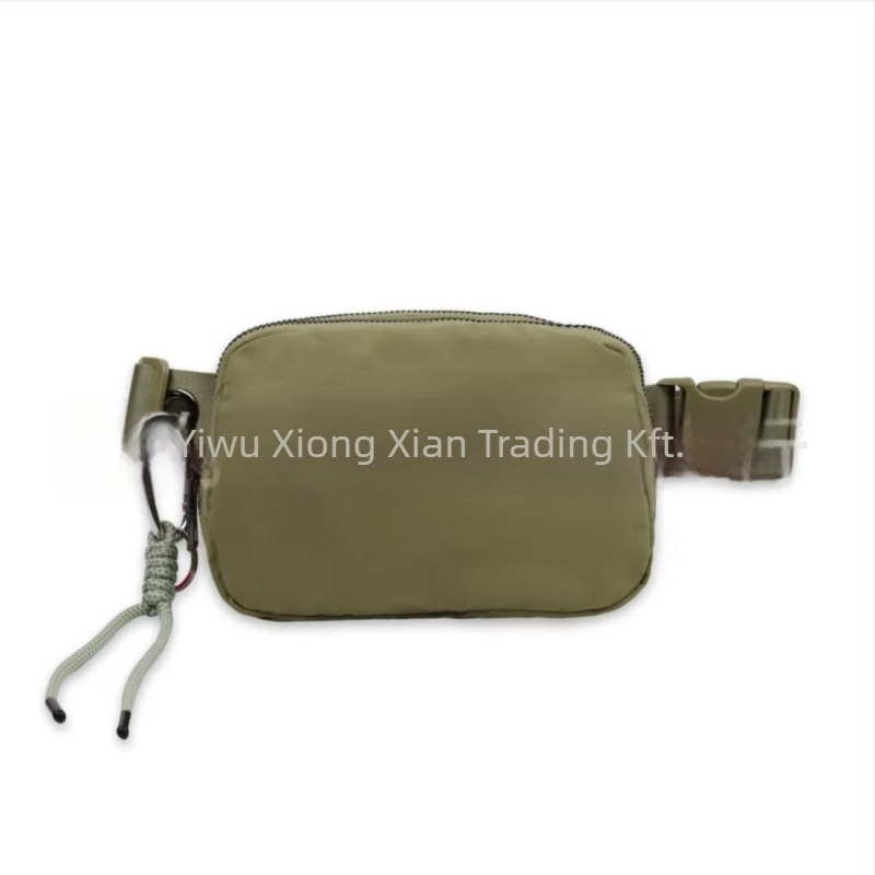 Keresztpántos táska, városi egyszerűség stílus, nejlon külső, 2025 tavasz, cipzáras nyitás, poliészter bélés, belső zsebek telefonhoz, személyi igazolványhoz és kamerához