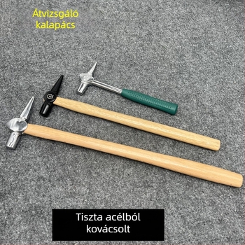 Vasúti kalapács hosszabbított fa fogantyúval kazánellenőrzéséhez