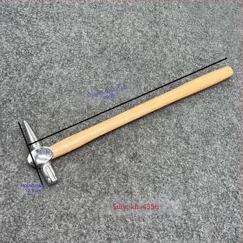 Vasúti kalapács hosszabbított fa fogantyúval kazánellenőrzéséhez