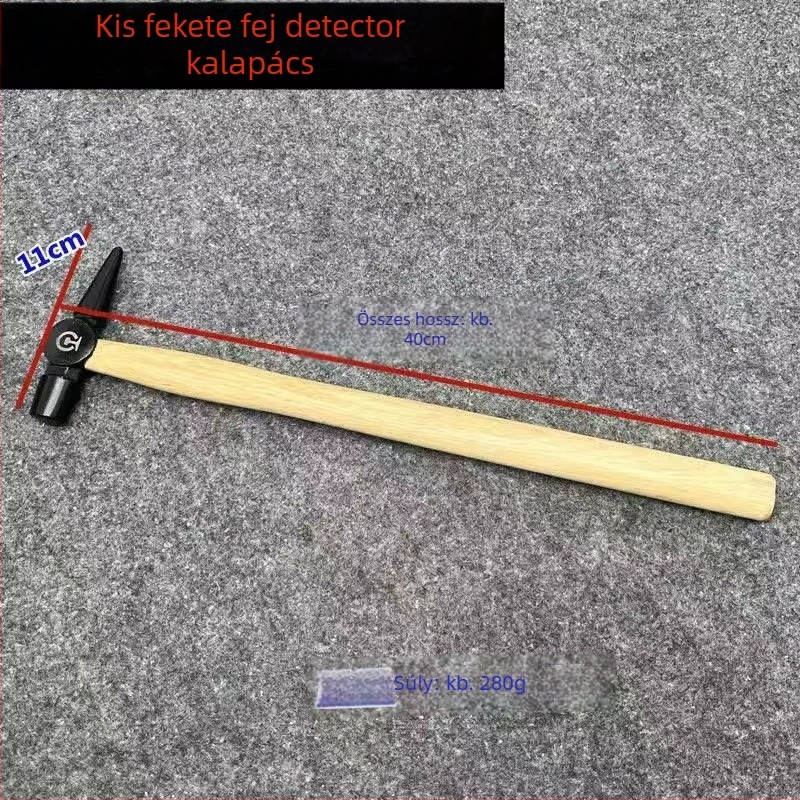 Vasúti kalapács hosszabbított fa fogantyúval kazánellenőrzéséhez