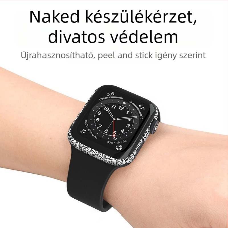 Apple Watch iWatch teljes körű védőfilm – PVC hátfilm, keret matrica, kompatibil Series 3/SE/4/5