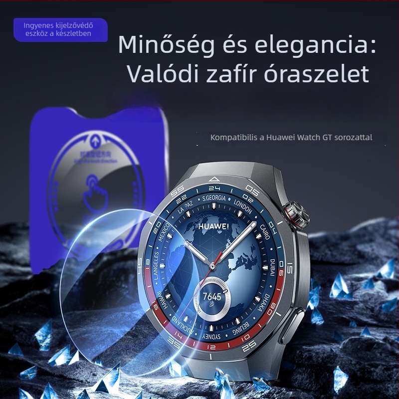 Sapphire védőfólia Huawei Watch GT5/GT6 Pro-hoz, teljes képernyős védelem