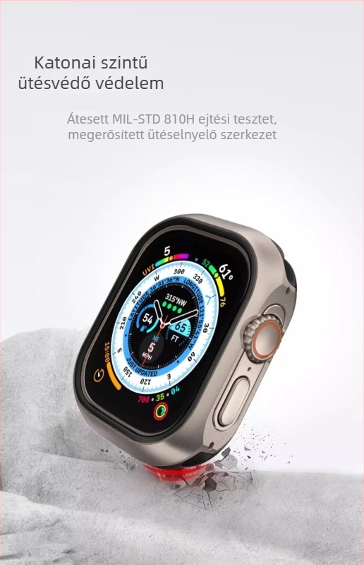 Fém watch-Case Apple iWatchhoz – Kétfunkciós dizájn, alumínium-titán ötvözet konstrukció, TPU-anyag