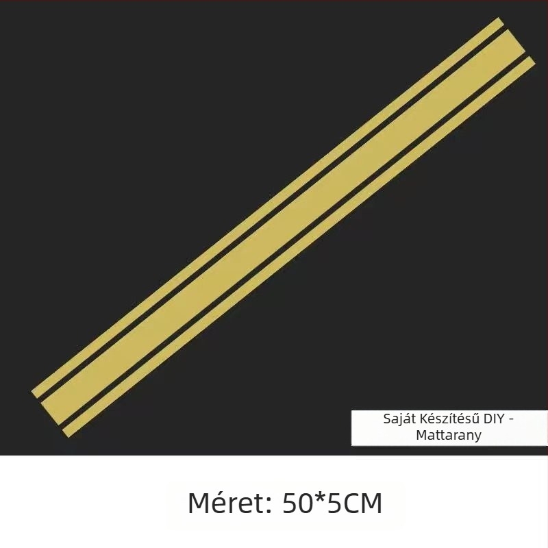 Motorkerékpár matric – retro stílusú üzemanyag-tank és sárvédő csík, vízálló függőleges csík fólia; Márka: Duwu; Anyag: Egyéb.