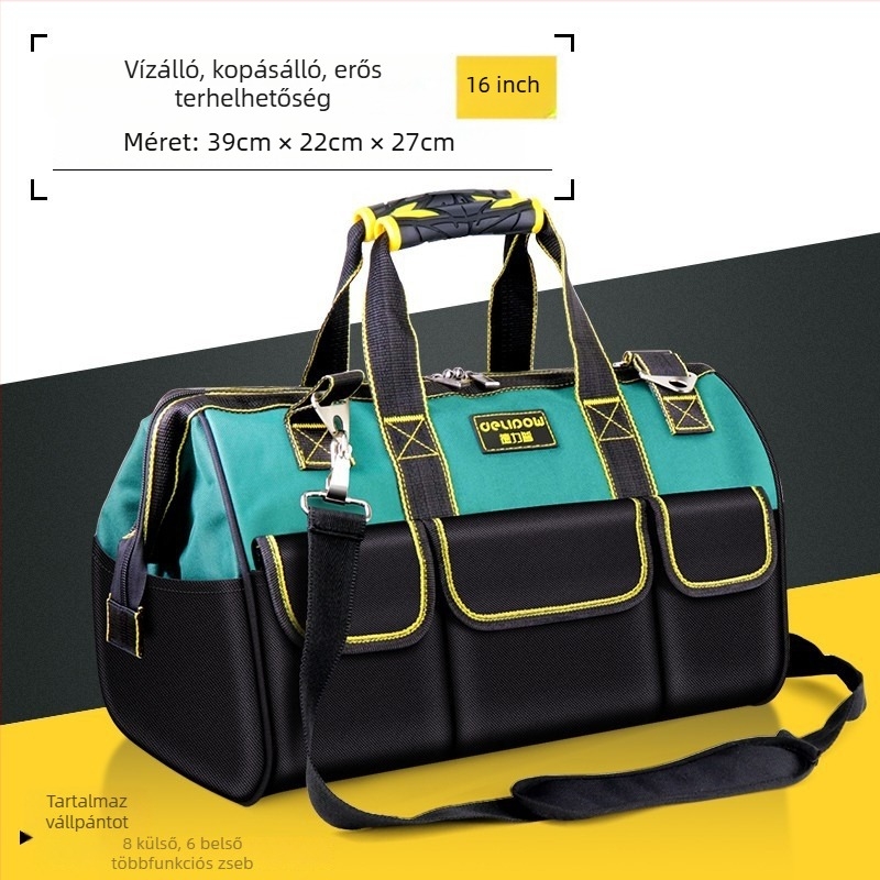 Delip Szerszám Táska - Hordozható, Nagy Kapacitású Szerszámtartó Táska Házhoz, Autóhoz és Kerthez | PP Keret | Teherbírás 250 kg