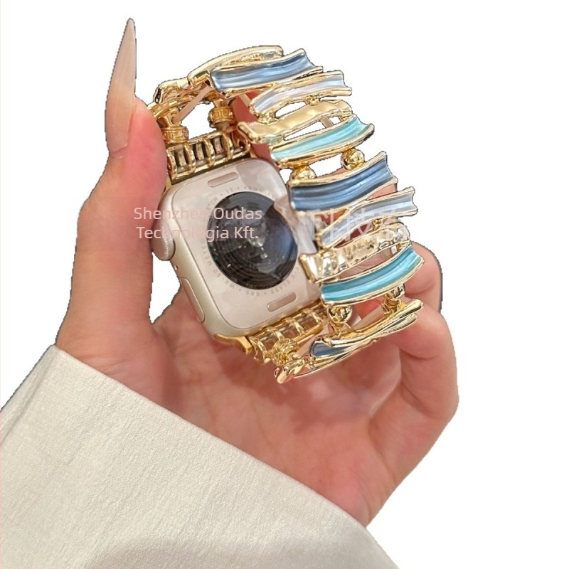 Apple Watchhoz metall-geometriai lánc — Anyaga: fém; Márka: Nincs; Termékkód: Apple's high-end irregular metal geometric chain