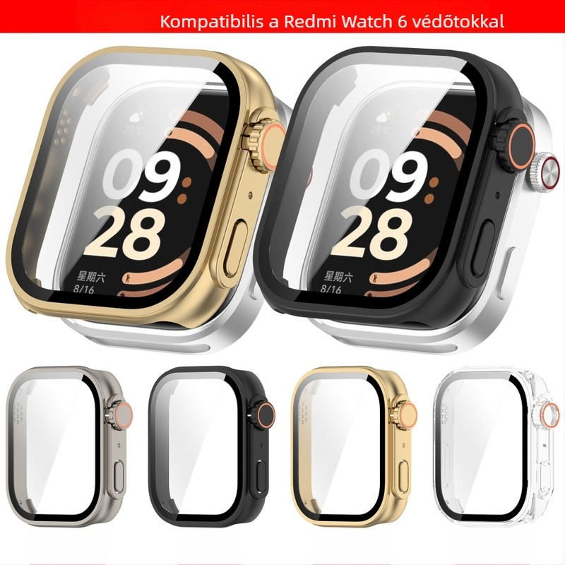 Qingfeng védőtok Redmi Watch 6-hoz — azonnal Apple Ultra integrált karóra tok lesz