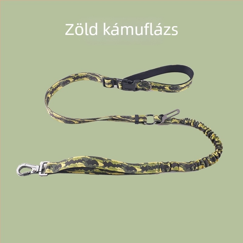 Fiber Pet poliészter kutya póráz övvel – kéz nélkül, vontatási pánt, 100 darab