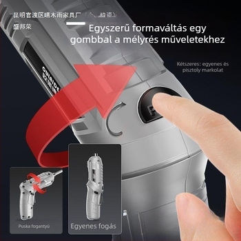 Háztartási elektromos csavarhúzó készlet – szétszerelés és összeszerelés, 70–80 darab, szerszámos dobozzal