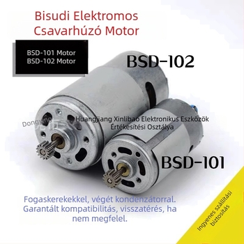 Elektromos csavarhúzó alkatrészek BSD-101 és BSD-102, Bisu márka, réz
