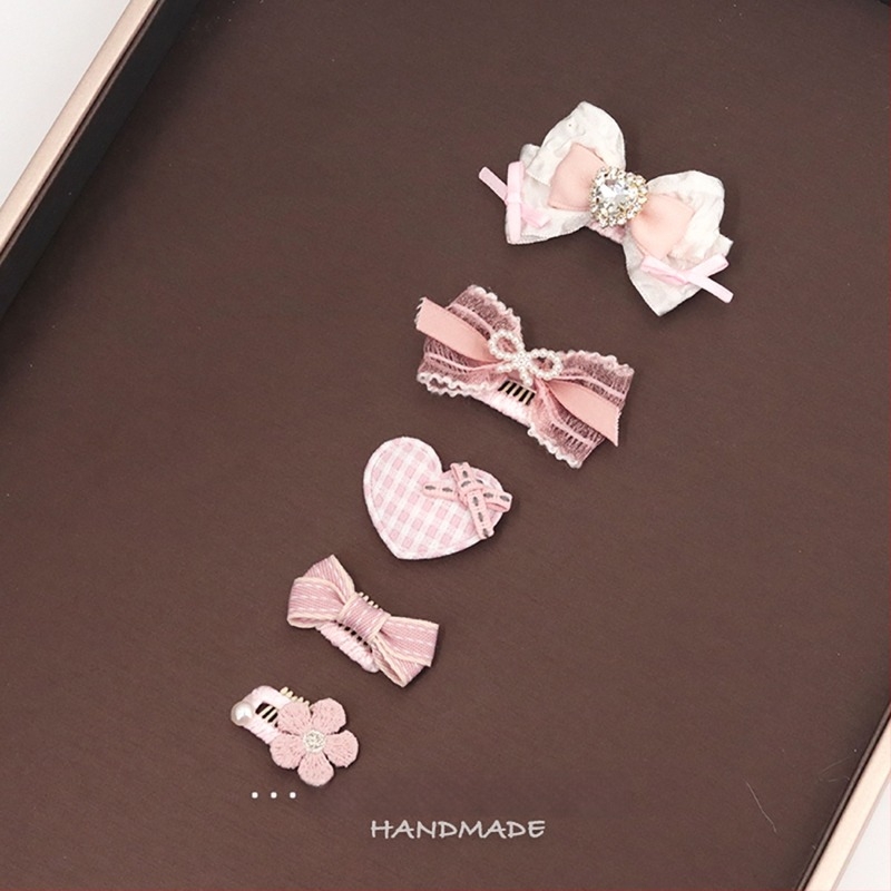 Állat hajcsat mini masnival - pamut anyag; általános célú használat; import nélkül; IP engedély nélkül