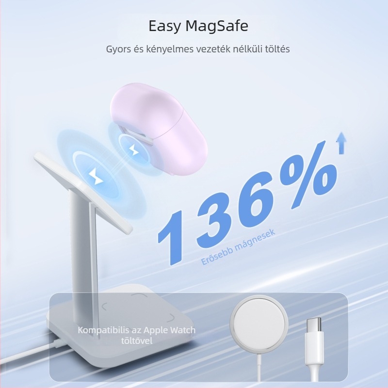 AirPods Pro 2 és AirPods 4. generációs védőtok, PC anyagból, multifunkcionális, univerzális stílus.