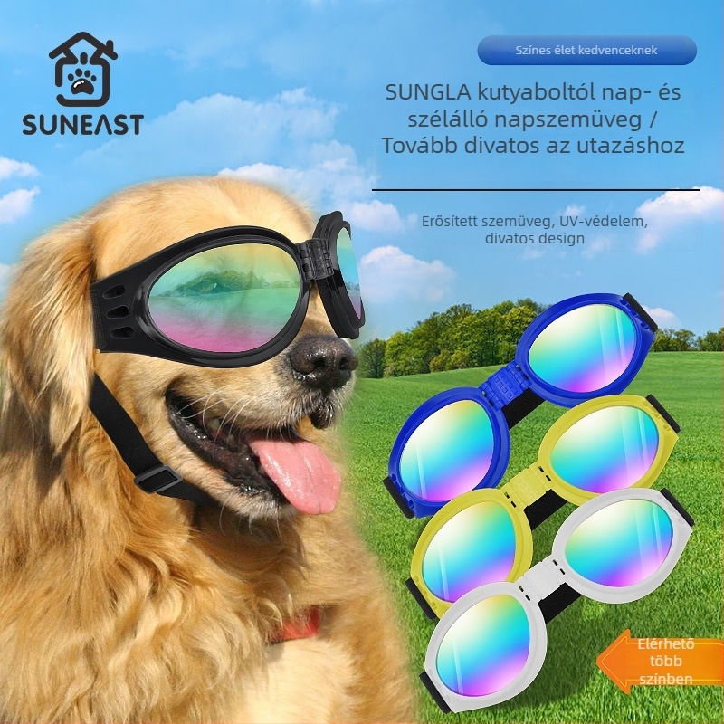 Kutyák számára készült szemüveg – szélvédett háziállat szemüveg; Anyag: Egyéb; Alkalmazható: Általános célú; Importált: Nem; IP engedély: Nem