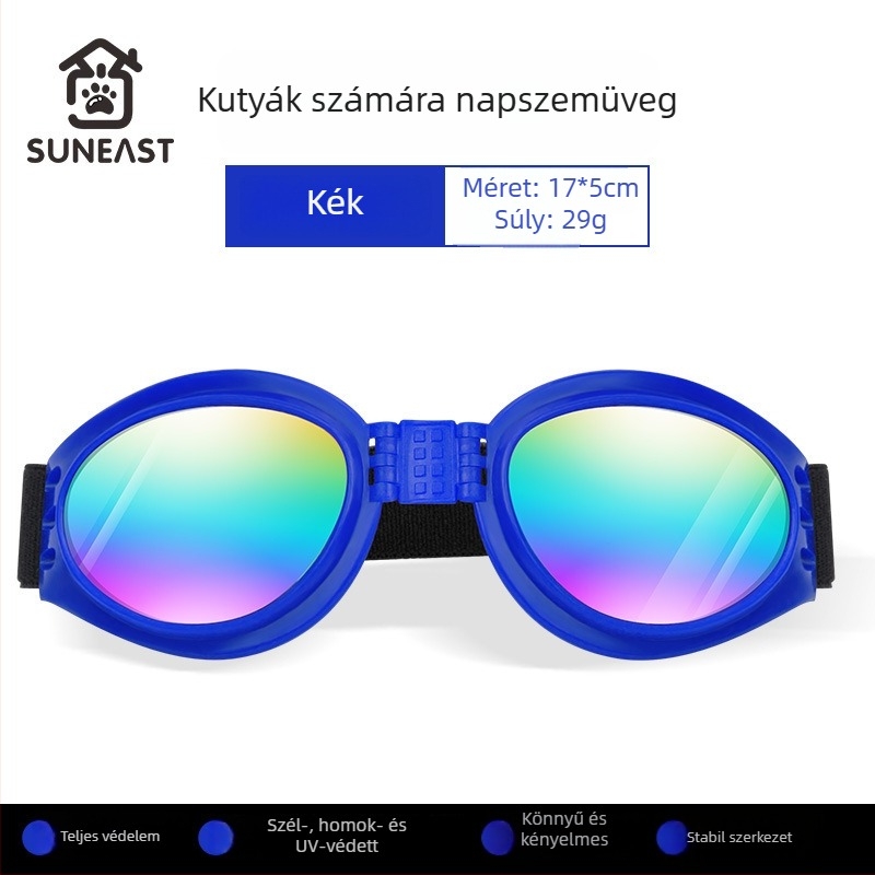 Kutyák számára készült szemüveg – szélvédett háziállat szemüveg; Anyag: Egyéb; Alkalmazható: Általános célú; Importált: Nem; IP engedély: Nem