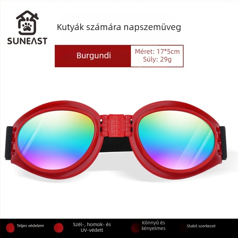 Kutyák számára készült szemüveg – szélvédett háziállat szemüveg; Anyag: Egyéb; Alkalmazható: Általános célú; Importált: Nem; IP engedély: Nem