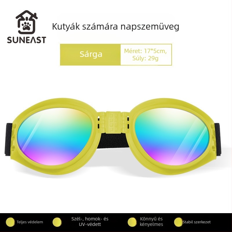 Kutyák számára készült szemüveg – szélvédett háziállat szemüveg; Anyag: Egyéb; Alkalmazható: Általános célú; Importált: Nem; IP engedély: Nem